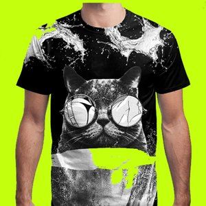 Men 3D- Shirts Unisex 3D Fashion Printed Shirts for Adults Short  HOT SELLING